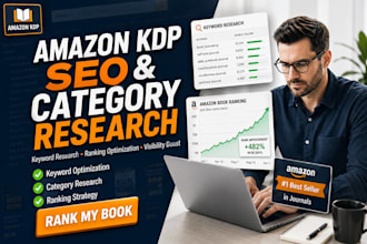 do amazon KDP SEO optimization and KDP category research for ranking