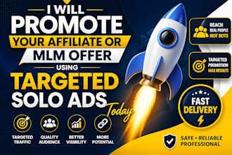 promote your affiliate or MLM offer using targeted solo ads today