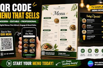 design restaurant menu food menu price list digital drink and bar menu tv menu