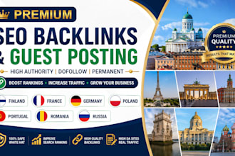 premium SEO backlinks guest posting service in poland portugal romania russia