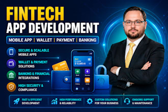 develop fintech website fintech app banking loan app money transfer wallet app