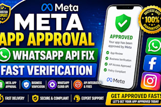 fix meta app approval, whatsapp api, business verification
