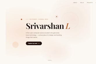 build landing pages and portfolio