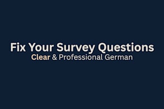 proofread and improve your german survey