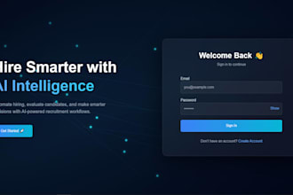 build ai based recruitment system or smart dashboard