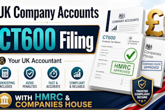 prepare and file uk company accounts and ct600 with hmrc