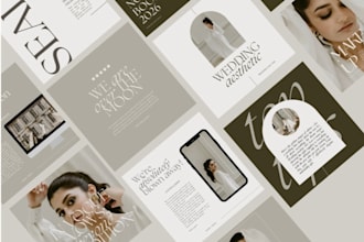 design asthetic instagram posts and pinterest pins