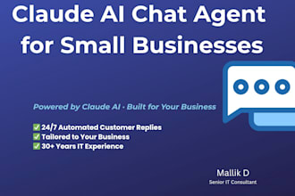 build a claude ai chat agent for your small business website
