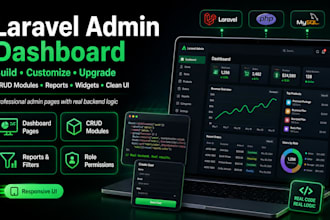 build or customize laravel admin dashboard pages