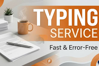provide fast and error free manual typing services