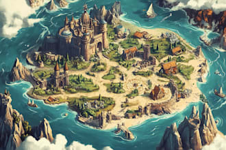 custom fantasy map for you