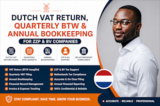 file dutch vat return, quarterly btw annual bookkeeping for zzp bv companies