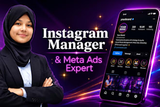 be your instagram manager and create content for social media growth