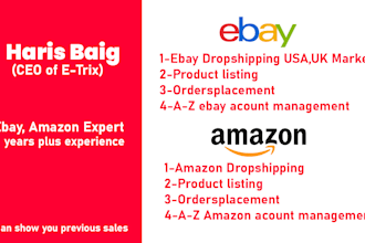 be your amazon, ebay dropshipping expert