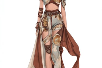 design fashion collection, fashion illustration