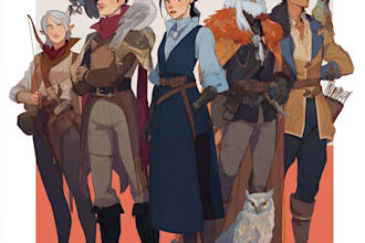 fantasy dnd party and dnd design