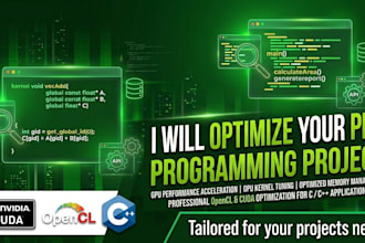 do GPU performance acceleration for you with opencl or cuda