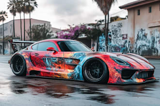 wrap design livery racing car and itasha design car