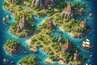 design a professional fantasy map or board game board