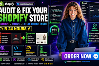 audit and fix your broken shopify store and legal compliance