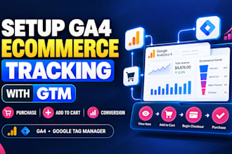 setup ga4 ecommerce tracking with google tag manager GTM
