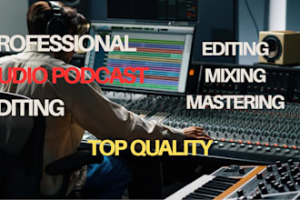 do a podcast audio editing