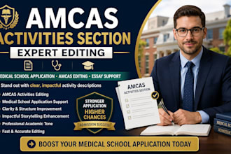 edit your medical school activities section for clarity and impact