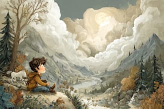 children book cover and children book illustrations