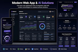 develop your web app, website, and ai agent with modern technologies