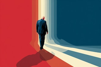 create a political or satirical cartoon illustration
