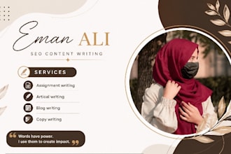 provide professional SEO content  writing