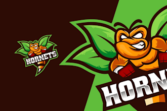 design high quality awesome professional hornet logo