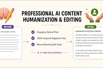 humanize ai content and add SEO value for better ranking
