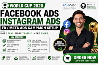 setup world cup 2026 facebook ads campaign instagram ads fb or meta ads