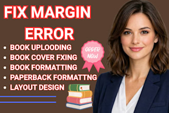 fix margin  and format your document for print or amazon KDP