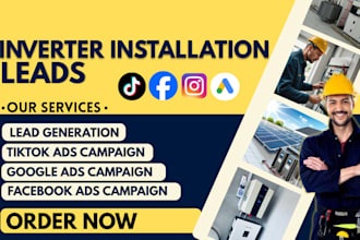 inverter leads 500 inverter leads inverter facebook leads inverter google leads
