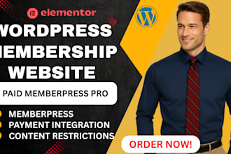 build a wordpress membership website, subscription website with memberpress