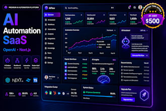 build ai chatbot and automation saas web app