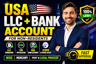 do USA bank creation mercury USA llc resident address proof of address