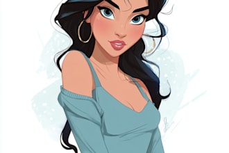 do disney cartoon portrait