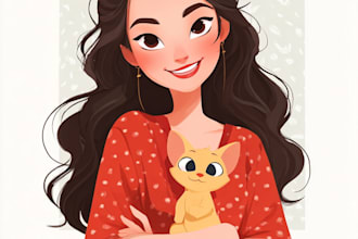 draw you cartoon portrait in disney style
