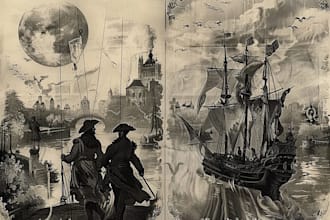 create detailed vintage engraving and etching illustration