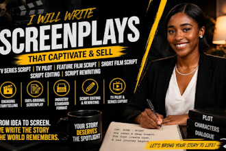 screenplay writer tv series script tv pilot feature short film script writing