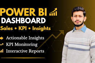create power bi sales dashboard and KPI reports