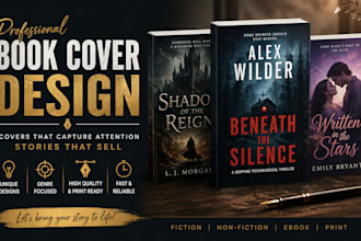 do book cover design ebook cover design, kdp book cover, book design