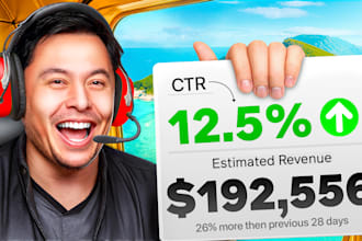 design a high CTR youtube thumbnail and enhance it with ai