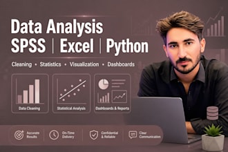 clean and analyze data with python, spss, excel