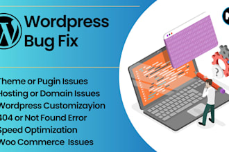 fix wordpress bugs, woocommerce issues and speed optimize website