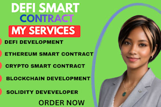 develop secure defi smart contracts for your crypto project