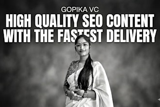 write original SEO articles with fast turnaround